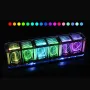 HU-071 DIY RGB LED時計キット デジタルアラーム マルチカラーディスプレイ タッチコントロール 音楽スペクトル タイマー バックアップバッテリー 高透明度アクリル カスタマイズ可能なカラー DC 5V