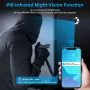 Smart Home Tuya 120° Wide Angle Door Peephole Camera 1080P Wireless One Way Intercom Video Eye Motion Detection Wifi Doorbell Camera 5000mAh Battery Work with Alexa&Google