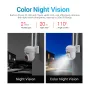 ESCAM PVR007 3MP 1296P Full Color Wireless PTZ IP Dome Camera H.265 IP66 AI Humanoid Detection Home Security CCTV Baby Monitor
