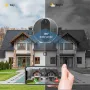 Tuya Smart WiFi 4.3 LCD Digital Peephole Door Viewer Camera 1080P 5000mAh PIR Motion Detection Two-way Intercom Work with Alexa Google Assistant