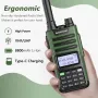 Baofeng M-13 Pro VHF UHF Air Band Walkie Talkie Wireless Copy Frequency Long Range High Power Two Way Radio IPX4 Waterproof