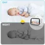 ABM600 3.5 inch Wireless Video Baby Monitor Night Vision Temperature Monitoring Two Way Audio Talk Night Vision Baby Nanny Security Camera