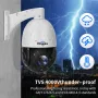 Hiseeu 5mp 30X Optical Zoom PTZ IP POE Security Surveillance Camera CCTV 2-Way Audio Record Outdoor Street Motion Detection Waterproof