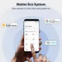 Tuya Matter Thread Door Window Sensor USB Powered Smart Home Wireless Detector Work With HomeKit Alexa Google Home SmartThings