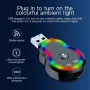 Q2 USB bluetooth 5.3 Audio Transceiver HiFi Sound Hands-free Call Colorful Atmosphere 3.5mm Aux Wireless bluetooth Transmitter Receiver Adapter