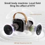 K12 Mini bluetooth Speaker Karaoke Speaker with Microphone Deep Bass 4-core DSP Noise Cancelling RGB Lighting Support USB AUX TF Card Playback Wireless KTV Speakers