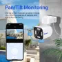 ESCAM PT303 3MP WiFi IP Kamera alarmowa Bezprzewodowa Kolorowa Nocna Wizja Wykrywanie Człowieka Dwukierunkowy Dźwięk IP66 Alarm Dźwiękowy H.265 Sterowanie APP Kamery PTZ