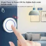 Tuya Zigbee3.0 Smart Button Scene Switch Intelligent Linkage Wireless Push Switch Remote On/Off Key Controller for Smart Life Automation