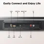 Hiwill D41 320W 4.1CH Soundbar Home Theater bluetooth Surround Sound System 2 Surround Speakers with 5.25 inch Wired Subwoofer 3D Surround Sound 3EQ Mode Dolby Audio Soundbar Home Theater