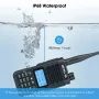 Retevis RA89 Ham Radio 10W Walkie Talkie Long Range IP68 Type-C Transceiver FM VHF UHF Communication Radio for Emergency