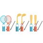 DOBE TNS-5115 Switch2 Sports 6-in-1 Motion Sensor Set Compatible with Switch OLED Enhanced Swing Precision Lightweight Soft Grip Tennis Golf Baseball Motion Gaming Accessories Bundle