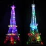 DIY Eiffel Tower Electronic Kit Bluetooth LED USB Audio Amplifier Multi-Color Lights Easy Assembly Compatible with Android iOS 585mm