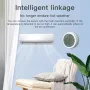 RSH Tuya Smart ZigBee3.0 Thermometer Home Indoor Temperature and Humidity Sensor with LCD Display Smart Life APP Voice Control with Alexa Google Assistant