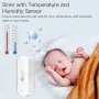 Sensor de temperatura e umidade Tuya Smart ZB Sensor de automação residencial inteligente sem fio funciona com Alexa Google Home