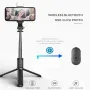Q02S bluetooth Selfie Stick with Fill Light Longer Length Universal Phone Holder for Live Streaming