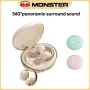 Monster XKT30 TWS Hörlurar Trådlösa Bluetooth 5.4 Hörlurar 360° Panoramiskt Ljud Basförbättring Intelligent Brusreducering Med Samtal 16H Speltid Öronklämmor Hörlurar