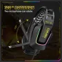 ONIKUMA X13 Wired Gaming Headset 50mm Large Speaker RGB Light Soft Earmuffs Adjustable Headband 3.5mm On-ear E-sports Headphones with Rotary Microphones for PC Laptop Games