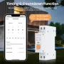 Comutator inteligent AVATTO Tuya WiFi cu contorizare 63A 1P Smart Life App Timer Module Suport Alexa Google Home Voice Control
