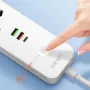 LDNIO SC5319 2500W Power Strip 5AC+2A+1C Universal Electronic Socket Adapter with 2M Extension Cord Plug Adapter EU Standard