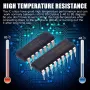 85pcs 10 Types Integrated Circuit Chip IC Chips Assortment Kit OPAMP Single Precision Timer PWM Including LM324 LM358 LM386 LM393 UA741 NE5532 NE555 PC817 ULN2003 ULN2803