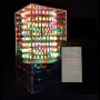 LED Cube Kit RGB DIY Soldering Remote Control Multicolor Light 5V USB Power Supply 120x120x235mm Music Spectrum
