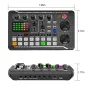 F998 Sound Card Microphone Live Broadcast Cards Computer PC Mixing Console Professional Studio Kit Accessories