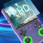 R36 Ultra 128G Open Source Handheld Game Console Built in 30000+Games 4-inch IPS Screen RK3326 Chip Dual 3D RGB Joysticks Retro Gaming Console Supports WiFi Multiplayer