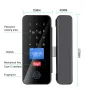 B13 Tuya Smart Fingerprint Door Lock Biometric Double Hook Bluetooth Wifi IC Card App Control 100 Fingerprint Capacity LED Display Remote Access