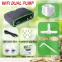 WiFi Smart Double Pump Automatic Watering Device Mobile Phone Remote Control Timing Setting Low Noise Balcony Flower Gardening Potted Watering Irrigation Machine