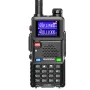 Baofeng UV-5RH 5W Tri-band EU Walkie Talkie 1.77inch Screen Large Range 2500mAh Type-C Rechargeable Handheld Two-way Radio with LED Flashlight FM Radio