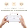 MK8001 LCD Digital Alarm Clock Night Light Electronic Clock Temperature Humidity Calendar Week Display Intelligent Bedroom Clocks