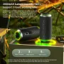 EBS-616 Portable bluetooth Speaker Dual 57mm Full-frequency Speakers RGB Light TWS 2000mAh TF Card Playback Outdoor Wireless Speakers with Lanyard