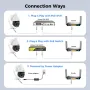 Hiseeu HD185-PZ 4K 8MP 30X Optical Zoom PTZ PoE Security Camera Color Night Vision Human Detection Two-Way Audio IP66 Waterproof CCTV Home Surveillance Cameras