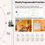 MOES WHT-S02 Tuya Matter Smart WiFi Thermostat Electric/Water/Boiler Heating Glass Panel Temperature Controller Weekly Programmable Voice Control with Alexa Google Home