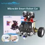 Yahboom Microbit Smart Robot Car Micro:bit V2 Board Make Code Programming STEM Education Kids Learning Coding DIY Electronic Kit