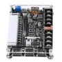 20/24Pin ATX Power Transfer Board Digital Voltage Display Multi-Output 5V-12V USB PD Fast Charging Adjustable Voltage Module with DC Socket for Electronics Testing Multi-Device Charging