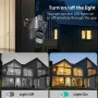 3MP+3MP Dual Lens WiFi Security Camera 5X Zoom Dual Screen PTZ Camera ICSEE APP Outdoor Auto Tracking Color Night Vision AI Human Detection Two-Way Audio IP66 Waterproof Surveillance Camera