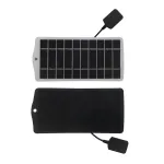 2.5W 5V Solar Panel Charger High Efficiency Monocrystalline Silicon Waterproof USB Output Portable Solar Power Bank 20.5 Conversion Rate Outdoor Essentials