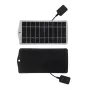 2.5W 5V Solar Panel Charger High Efficiency Monocrystalline Silicon Waterproof USB Output Portable Solar Power Bank 20.5 Conversion Rate Outdoor Essentials