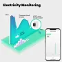 MOES 80A WiFi Tuya Smart Circuit Breaker Alarm Threshold Set Electricity Monitor V0 Fireproof Retardant APP Control With Alexa