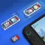 JYS JYS-NS2295 Switch 2/Switch Game Card Holder Transparent PC Case Holds 4 Cards Magnetic Closure Protective Portable Gaming Storage Organizer Accessory