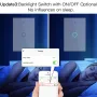 MoesHouse Tuya Smart Home WiFi Panel Switch 1/2/3/4 Gang APP Remote Control Timer Function Voice Control with Alexa Google Home