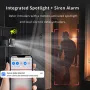 2MP Wireless WiFi Security Camera Color Night Vision Two-Way Audio Motion Detect Spotlight Siren Alarm IP65 Waterproof Smart Home Monitoring Cameras