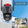 Three Lens 6K 12MP WiFi IP Camera Waterproof Three-Screen PTZ CCTV Color Night Vision Motion Detection Security Surveillance Cam