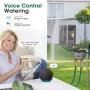 SGW08MZ Tuya Zigbe 2 Zones Smart Irrigation Timer Digital Programming Watering Schedules Sprinkler Drip Irrigation System Voice Control with Alexa Google Assistant