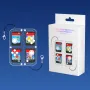 JYS JYS-NS2295 Switch 2/Switch Game Card Holder Transparent PC Case Holds 4 Cards Magnetic Closure Protective Portable Gaming Storage Organizer Accessory