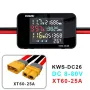 KEWEISI KWS-DC26 Battery Charger Tester Power Meter Voltmeter Ammeter DC 8-80V 50A LCD Screen Overvoltage Overcurrent Warning XT60 XT90 Anderson Connector Solar Electric Vehicle Motorcycle