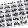 Aemedy® 1000pcs 36 Values 0.1uF 50V-1000uF 16V Capacitors 4.7UF 10UF 22UF 33UF 47UF Electrolytic Capacitor Assortment Box Kit