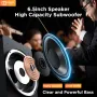 Hiwill D51W Dolby 5.1CH Soundbar Theater Sound Bar Surround Sound System 6 Drivers 3D Surround Sound Powerful Bass 3EQ Modes Wired Soundbar with 6.5'' Wireless Subwoofer