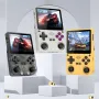 Powkiddy V20 64GB Open Source System Handheld Game Console 3.5inch IPS Screen Quad-core Built-in 8000+ Games 5000mAh Dual TF Card Slots 3.5mm Earphone 3D Dual Joystick Video Game Player Console